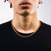 5MM CUBAN LINK CHAIN - GOLD